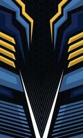 Racing style geometric abstract background. Sublimation printing jersey fabric template vector