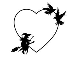 Halloween Frame Outline Background Illustration vector