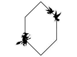 Halloween Frame Outline Background Illustration vector