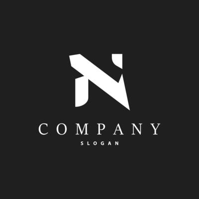 Minimal Initial N Letter Logo, Modern And Luxury Design Icon Template Element