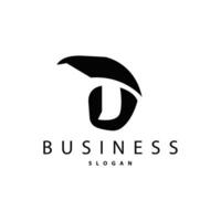 Minimal Initial D Letter Logo Modern And Luxury Geometric Design Icon Template Element vector