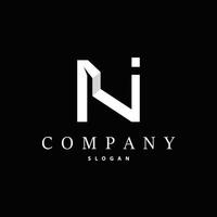 Minimal Initial N Letter Logo, Modern And Luxury Design Icon Template Element vector