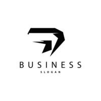 Minimal Initial D Letter Logo Modern And Luxury Geometric Design Icon Template Element vector