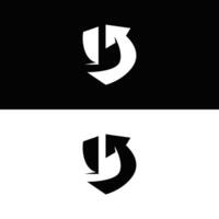 Minimal Initial D Letter Logo Modern And Luxury Geometric Design Icon Template Element vector