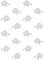 Seamless pattern of hackamore horse bit vector