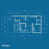 Floor plan blueprint, Figure of the jotting sketch of the construction and the industrial skeleton of the structure and dimensions. eps 10 vector