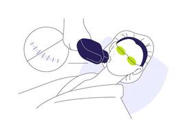 Scar revision abstract concept illustration. vector