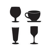 glass icon design vector