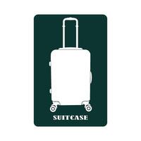 suitcase icon design vector