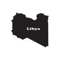libya map icon vector