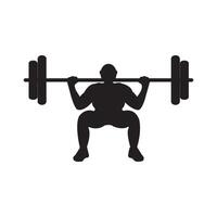 weight lifter icon vector