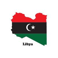 libya map icon vector