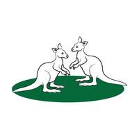 kangaroo icon design vector