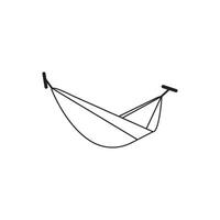 hammock icon design vector