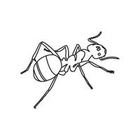 Ant icon design vector