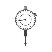 Dial indicator icon vector