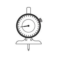 Dial indicator icon vector