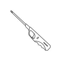 lighter or torch icon vector