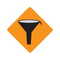 Funnel icon design vector