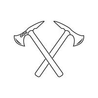 Axe icon design vector