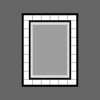 Collage multiple photo frame design, collage design template in black and white vector