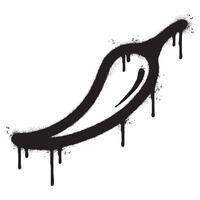 Spray Painted Graffiti Chili pepper icon Sprayed isolated with a white background. vector
