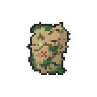 map pixel art for dynamic digital projects and designs. vector