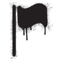 Spray Painted Graffiti flag icon Sprayed isolated with a white background. vector