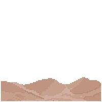 dry desert pixel art for dynamic digital projects and designs. vector