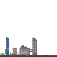 cityscape background pixel art for dynamic digital projects and designs. vector