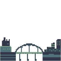 cityscape background pixel art for dynamic digital projects and designs. vector