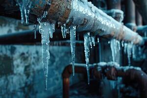 Beautiful transparent icicles for design natural abstract background photo