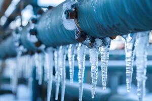 Beautiful transparent icicles for design natural abstract background photo