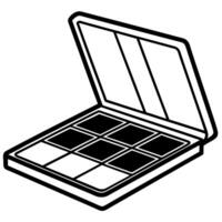Cosmetic element outline for coloring pages. Cosmetics Easy Coloring Book vector
