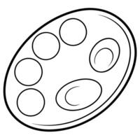 Cosmetic element outline for coloring pages. Cosmetics Easy Coloring Book vector