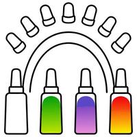 Cosmetic element outline for coloring pages. Cosmetics Easy Coloring Book vector