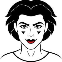 Cosmetic element outline for coloring pages. Cosmetics Easy Coloring Book vector