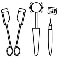 Cosmetic element outline for coloring pages. Cosmetics Easy Coloring Book vector