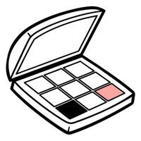 Cosmetic element outline for coloring pages. Cosmetics Easy Coloring Book vector