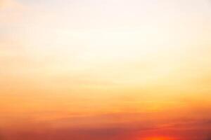 Beautiful , luxury soft gradient orange gold clouds and sunlight on the blue sky perfect for the background, take in everning,Twilight, Large size, high definition landscape photo