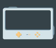 Retro Console Game Frame Box vector
