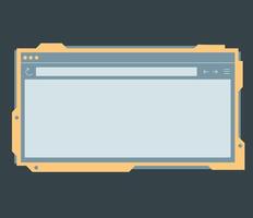 Retro Computer UI Window vector