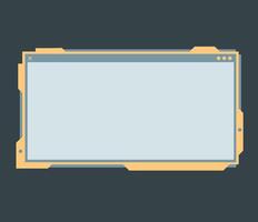 Retro Computer UI Window vector