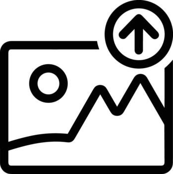 Upload icon symbol image vector