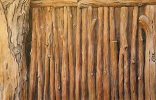 Brown wood texture background coming from natural tree. The wooden panel has a beautiful dark pattern, fence texture photo