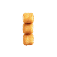 Mozzarella sticks with stretchy cheese interior floating and steaming Food and culinary concept png