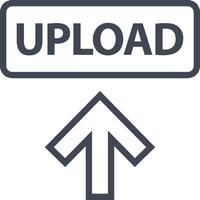 Upload icon symbol image vector