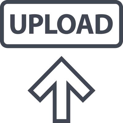 Upload icon symbol image