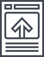 Upload icon symbol image vector