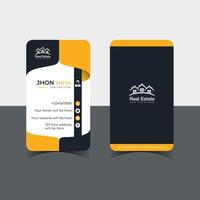 Modern creative professional business card template design. vector